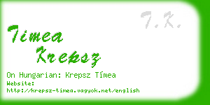 timea krepsz business card